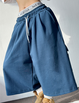 CARPENTER CARGO SEMI-BALLOON WIDE BERMUDA 💙🩶🖤🤍5COLOR