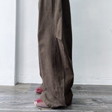 Brown Shadow Wide Pants