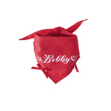 Naming merry ribbon bandana (Red)