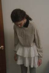 Weekly collar t-shirt_beige