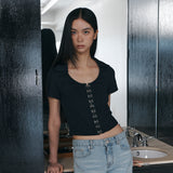 C HOOK & EYE SLIM HALF TOP_NAVY