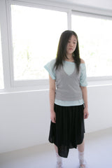 backless halterneck sleeveless top(5colors)