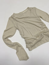 Deman Shirring Layered Long Sleeve T-shirt