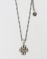 スマイルリーフクローバーネックレス (925 silver)