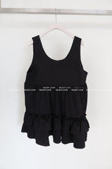 frill cancan layered mini-dress