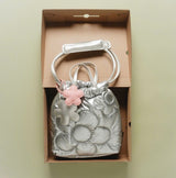 BLOOMING TOTE BAG | SILVER