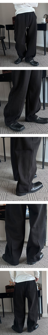 [Unisex] Dart hard cotton wide pants(2color)