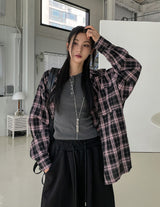 Chilled Cotton Overfit Check Shirt