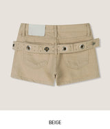 Kine Eyelet Belted Shorts