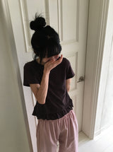 Siana Frill Dot Short Sleeve Tee