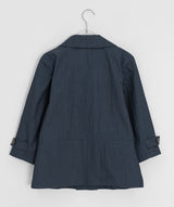 Yukomi Three Quarter Button Nylon Double Jacket