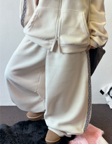 Bohemian Side Track Fleece Balloon Long Pants 🖤 3 Colors