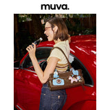 muva. Cool‑Chic Bag, Premium Oil‑Wax Genuine‑Leather French‑Style Underarm Shoulder Bag, Original Niche Women’s Purse, New Arrival Jul 10