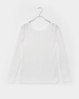 オーバーサイズフィットパンチングシースルー長袖ニット
