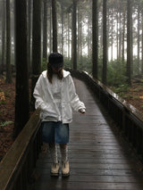 Uni Over Two-Way Zip-Up Hoodie (7c)