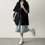 Meli Pintuck Denim Bermuda Shorts [Short & Long Selection*]