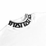 TZ MONOGRAM RIB OVERSIZED TEE - WHITE