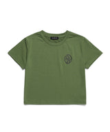 DOUBLE LINE STACK LOGO CROP T-SHIRTS