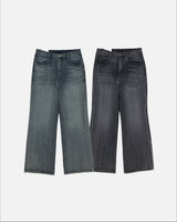  Ront Brush Flare Denim Pants 2C