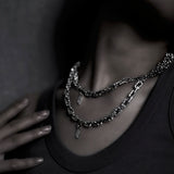 [ORDER MADE] PIPE CHAIN NECKLACE (400 mm)