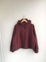 air-shell hooded cropped jacket