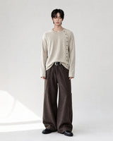 (UNISEX) Full Button Long Sleeve