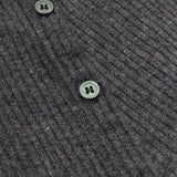 LAYERABLE BUTTON WRAP SKIRT (MELANGE CHARCOAL)