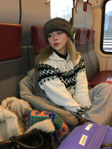 Santa Nordic Knit Hoodie (4c)