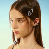 NO.485 [SILVER] STUD STM HAIR PIN