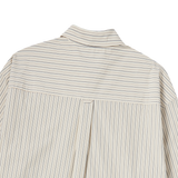 25SS 25SS ストライプセットアップルーズフィットシャツ アイボリー