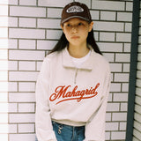 SCRIPT LOGO CROP HALF ZIP UP