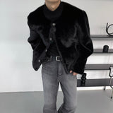 MG mink puffer tweed reversible jacket (2 colors)