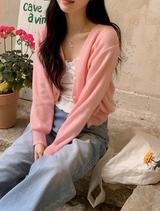 【SHOPPERMADE】ケーキVネックニットカーディガン(5color)