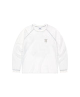 SLASH LOGO WAFFLE LONG SLEEVE_WHITE