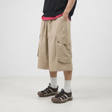 Round cargo burmuda pants 2color