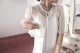 [pepe] バブルブラウス(white)