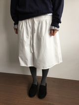 Blanc frill hem midi skirt (2color)
