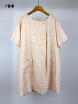 SOFT FLOWER BUTTON DRESS (2C)