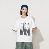 FMACM パンダプリント ソロナ クールフィール 速乾 半袖 Tシャツ