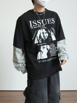 ISSUES Layered Over Long Sleeve T-Shirt 3C