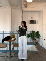 El's French Cotton Wide Slacks / 1 colors