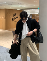 クレートミルドラウンドボタンカーディガン