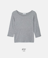 Basic Cotton Three Quarter Sleeve T-shirt (5color)