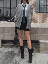 Kenin incision cargo miniskirt