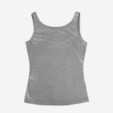 GLOW EYELET SLEEVELESS #SILVER