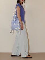 SHELL CAP SLEEVE T (BLUE)
