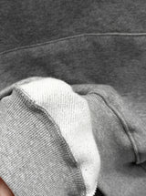 Enri cowl neck hood off-shoulder sweatshirt