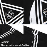 セーラープリントTシャツ- ブラック