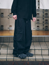 CARGO LOOSEFIT DENIM PANTS BLACK