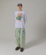 レーシング長袖Tシャツ ライトヘザーグレー